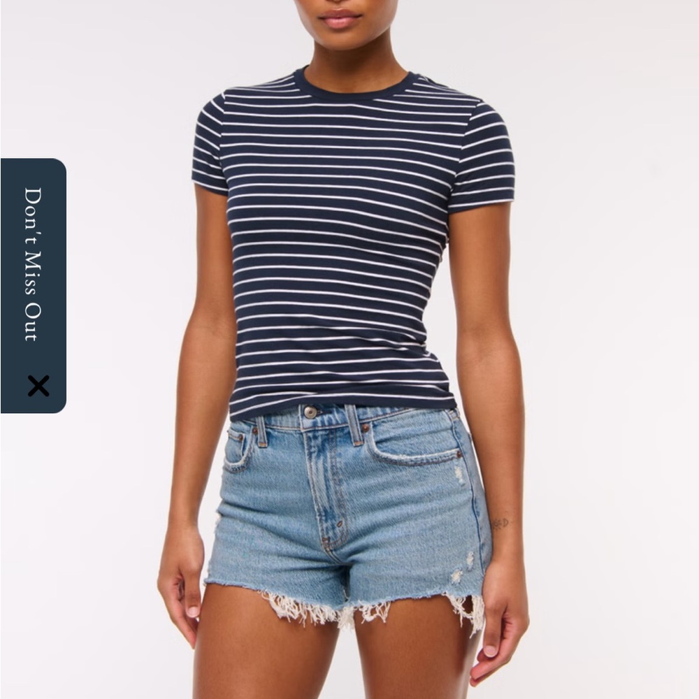 Abercrombie Mom Shorts Denim High Rise